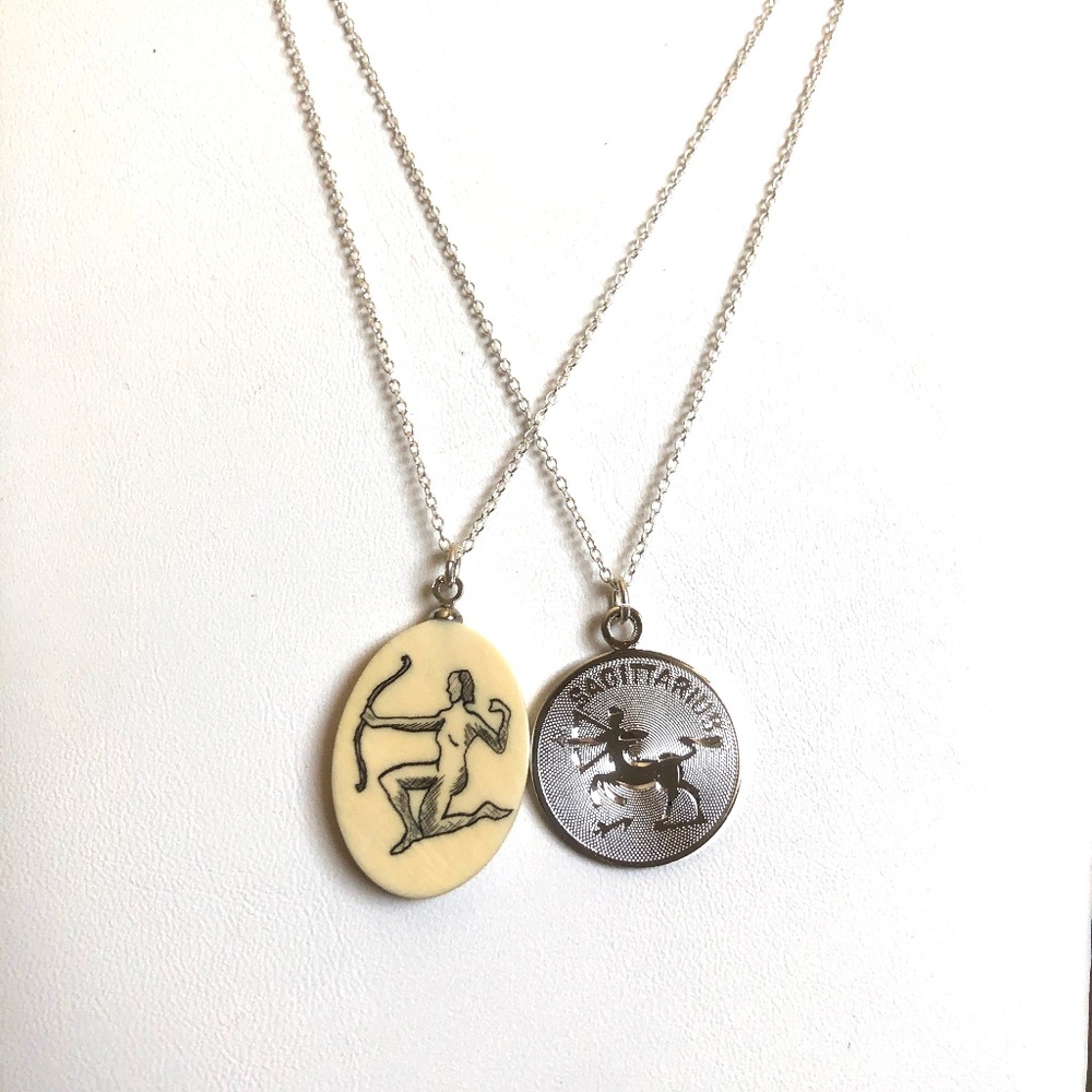 Vintage Sagittarius Pendants